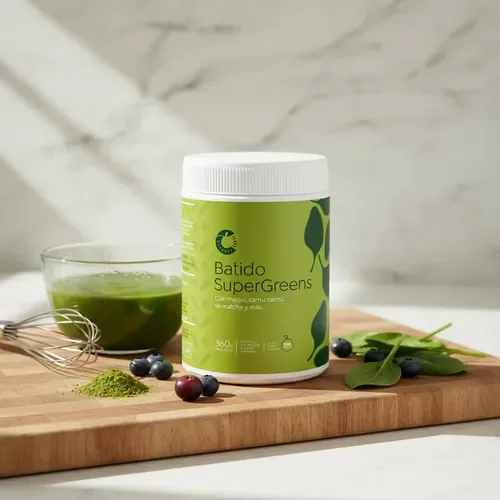Batido SuperGreens 360grs Cascara Foods
