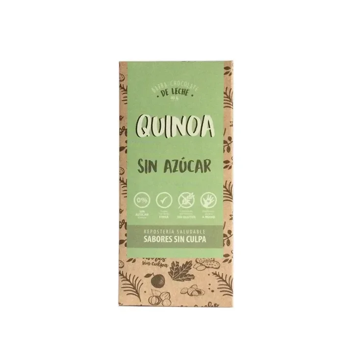 Chocolate en barra Quinoa Sin Azucar (Sabores Sin Culpa)