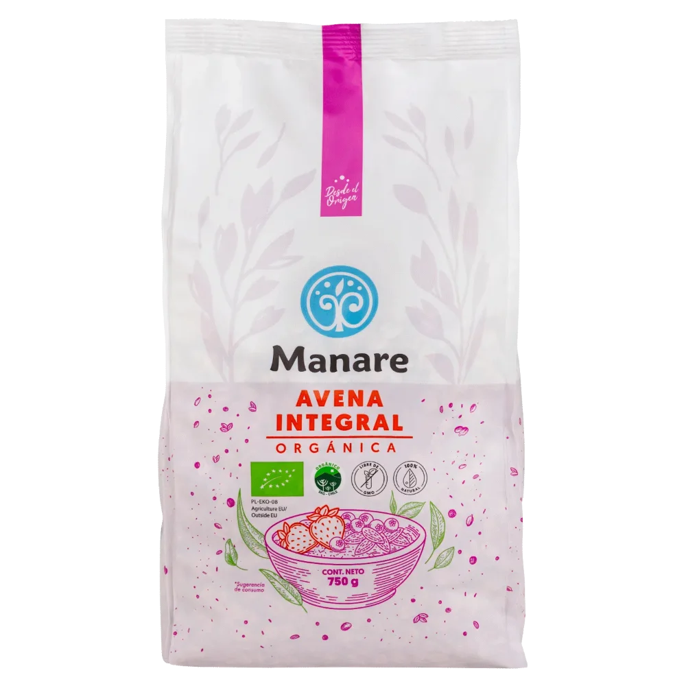 Avena Integral Orgánica Manare 750g