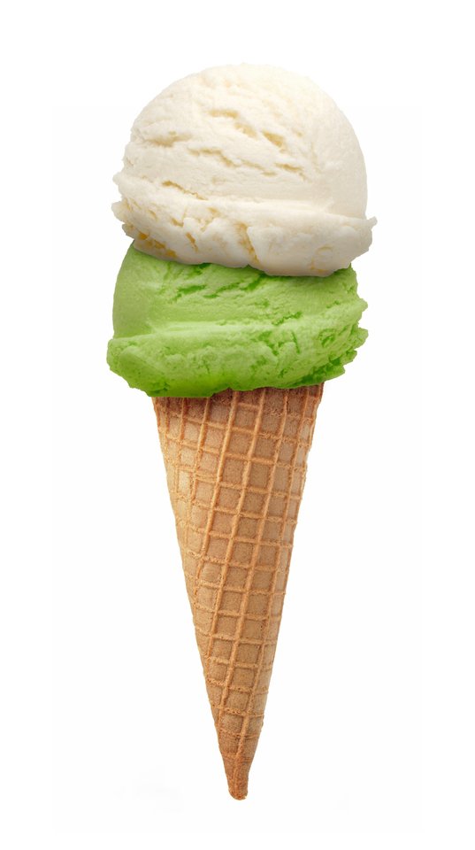 Helado doble