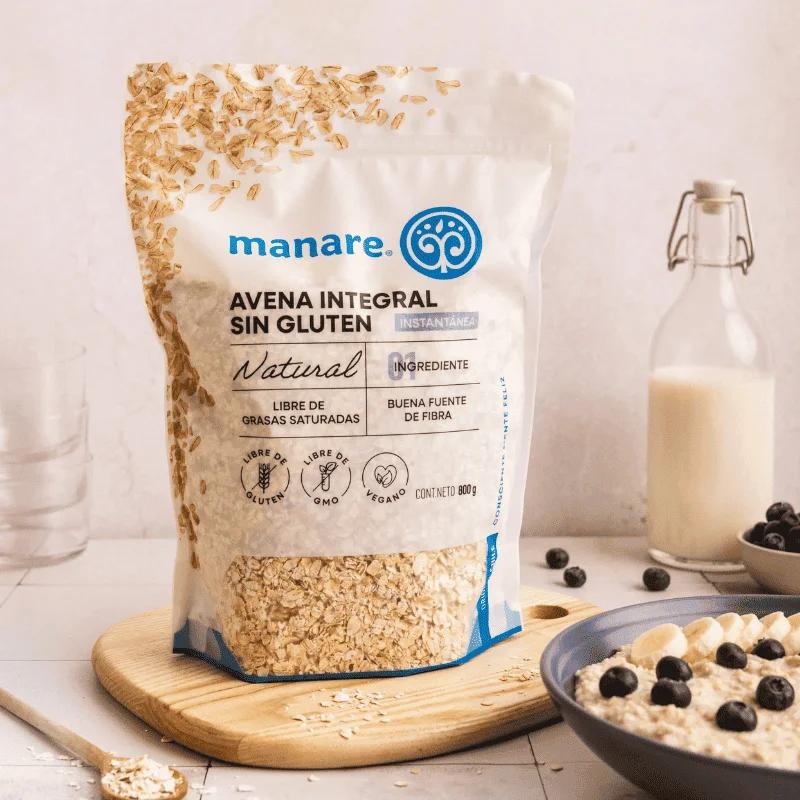 Avena Instantánea Sin Gluten 800g Manare
