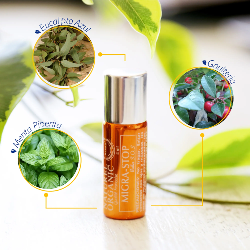 Roll On Migra Stop 4ml Naturel Organic