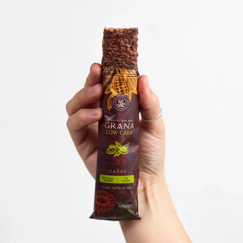Barrita Low Carb Cacao Mani 40grs Grana