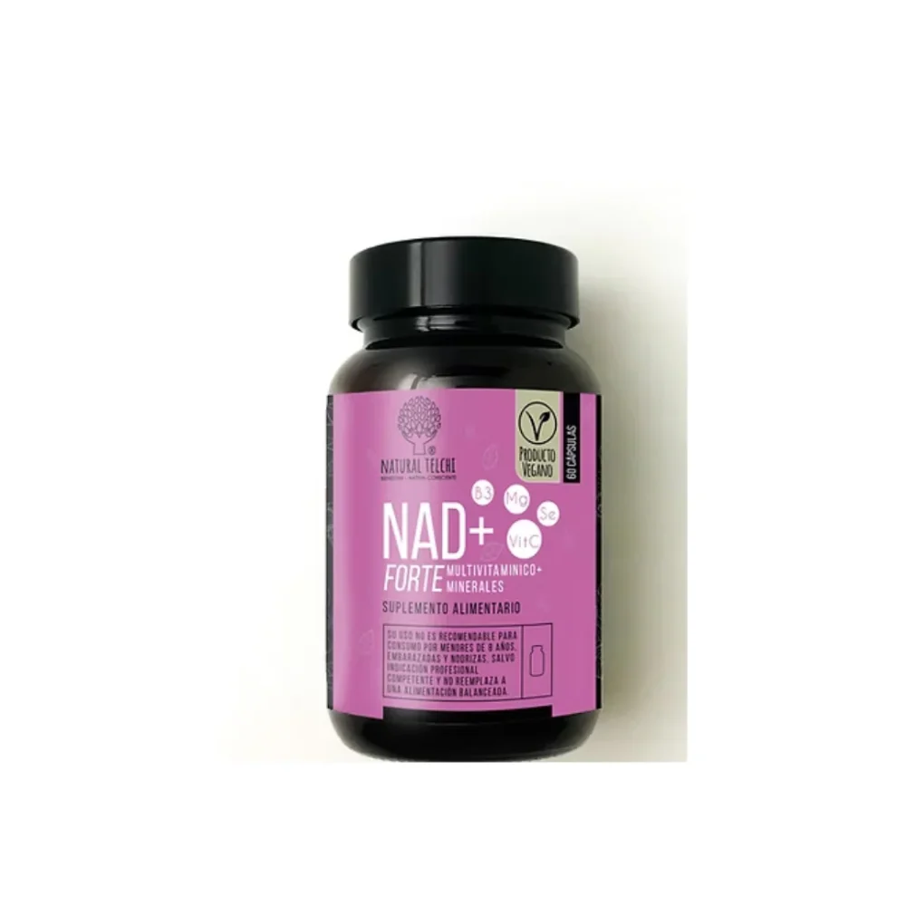 NAD+ Forte Multivitamínico + Minerales 60capsulas Natural Telchi