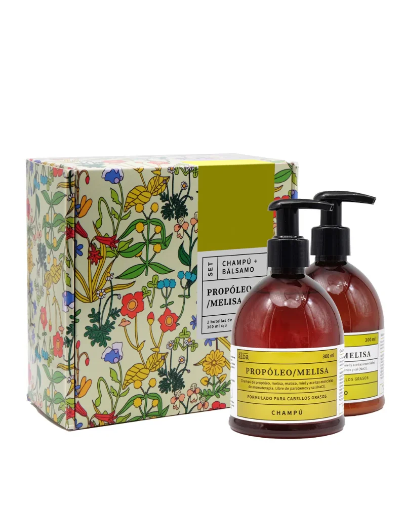 Pack Champú + Bálsamo Propóleo/Melissa 300ml Apícola del Alba