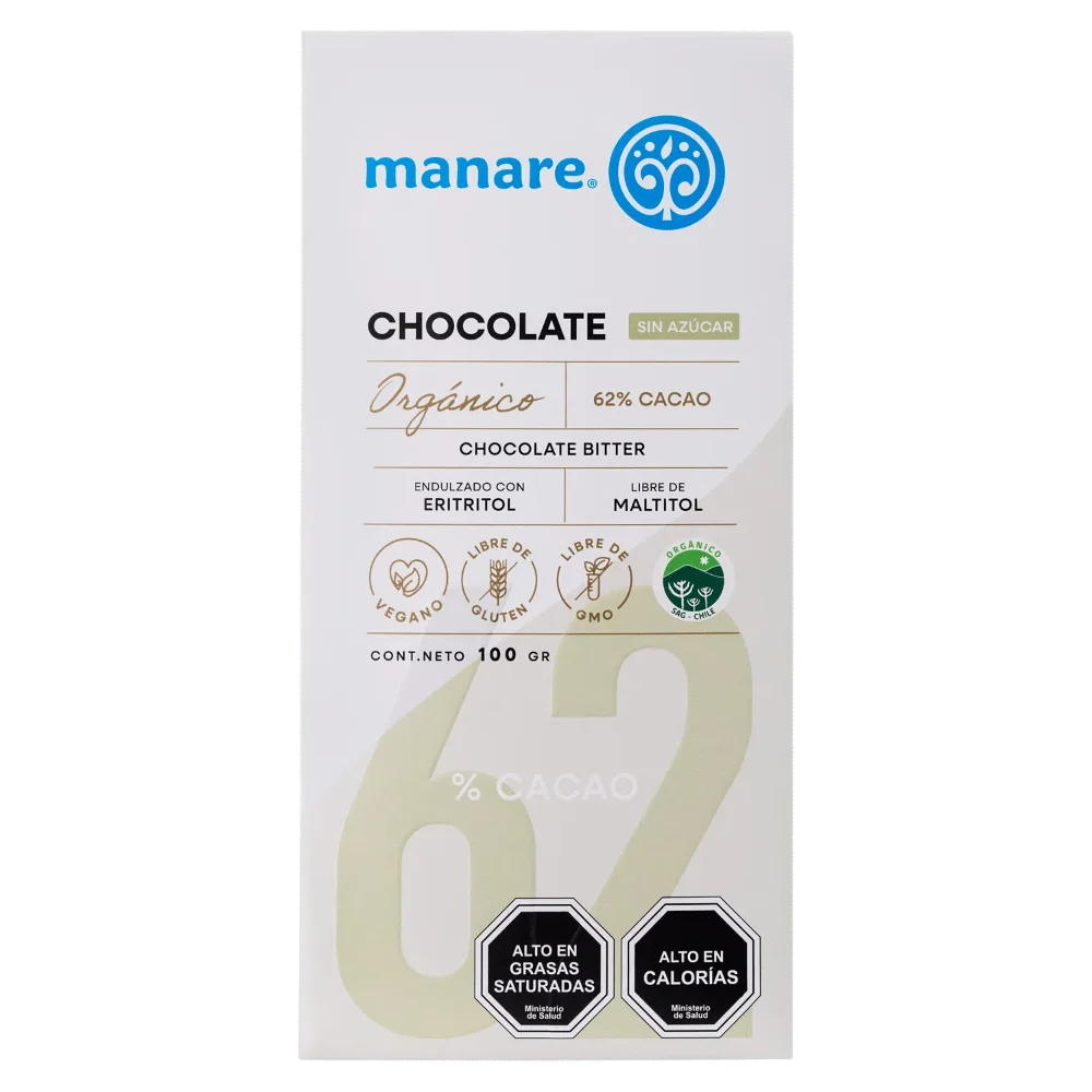 Chocolate Bitter 62% Cacao Manare