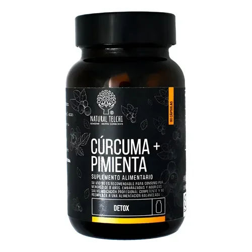 Cúrcuma + Pimienta 90 Cápsulas 45g Natural Telchi