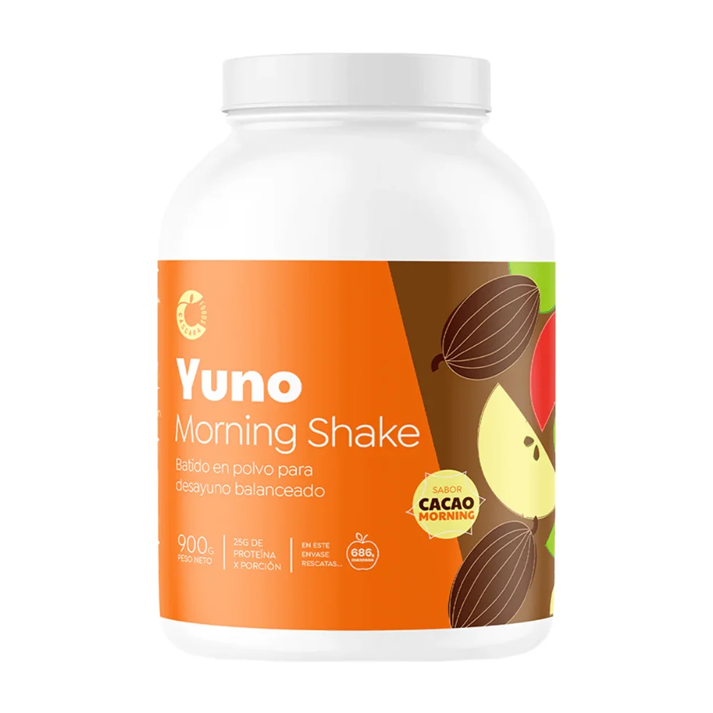 Yuno Morning Shake 900g Batido en Polvo Cascara Foods