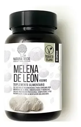 Melena de Leon 450mg 90 Capsulas  Natural Telchi
