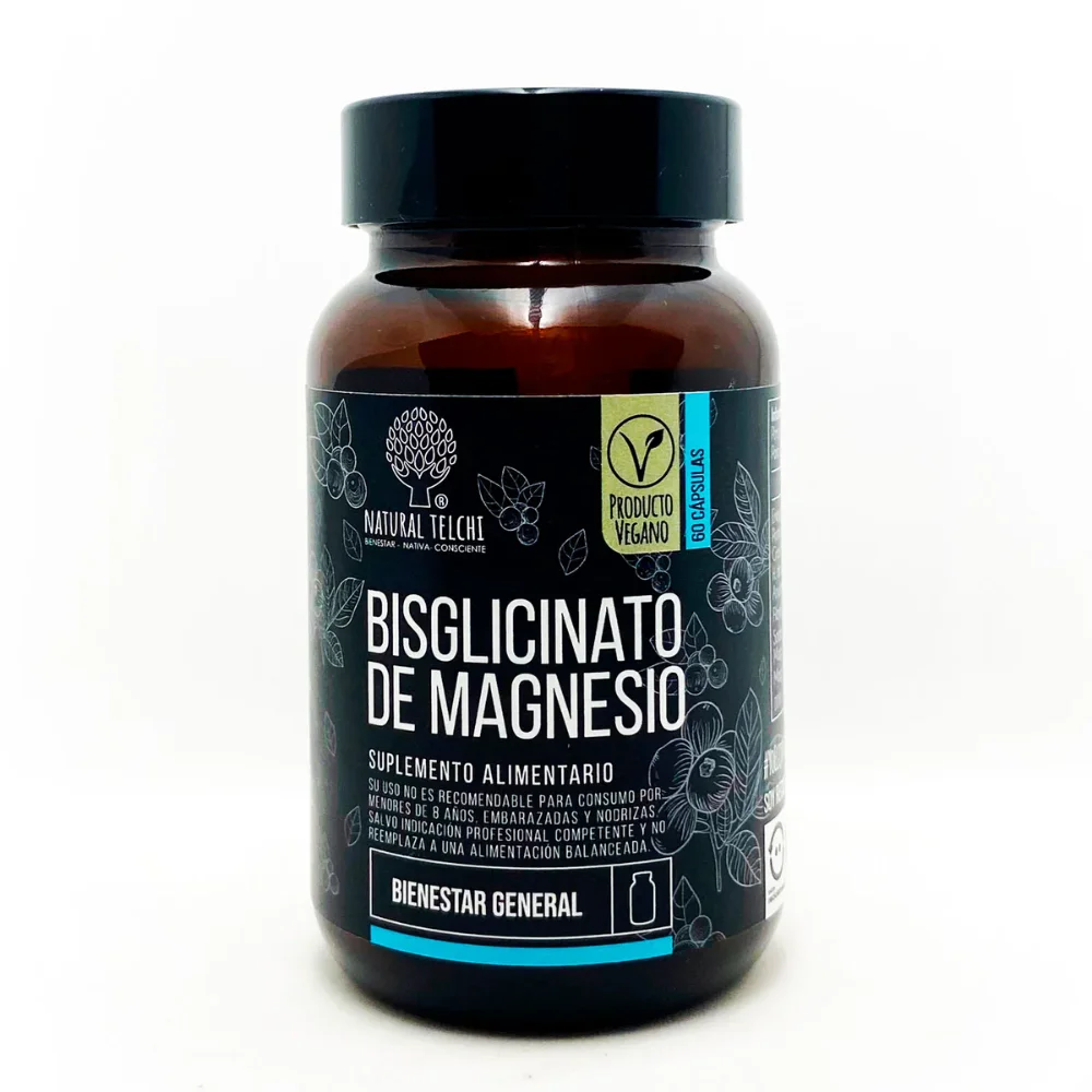 Bisglicinato de Magnesio 60 Capsulas Natural telchi