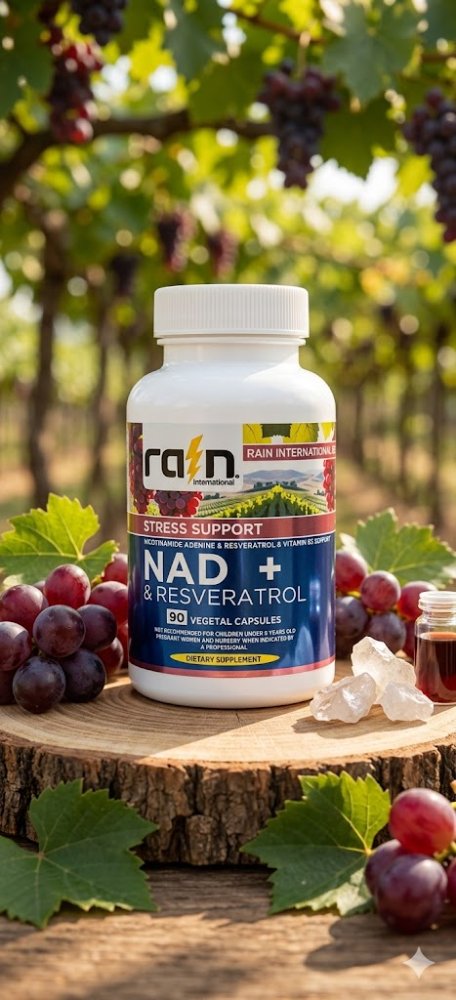 NAD + Resveratrol 90 Capsulas Rain