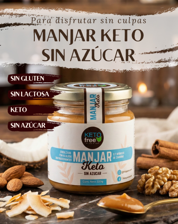 Manjar Keto Sin Azucar 220g Keto Free