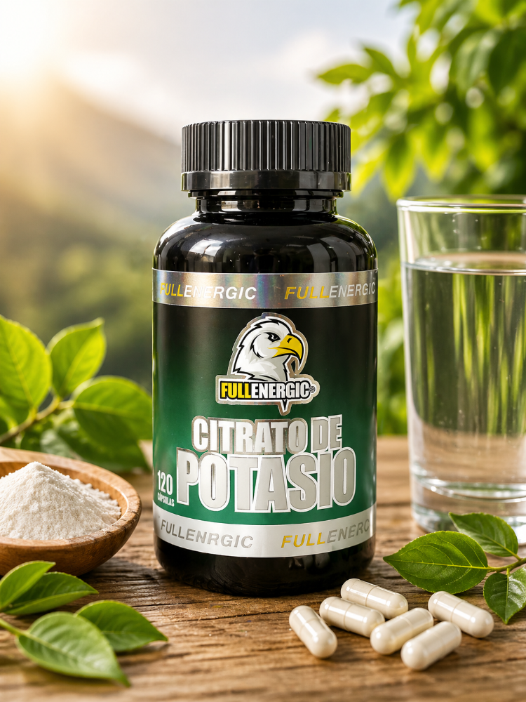 Citrato de Potasio 500mg 90 Capsulas Full Energic