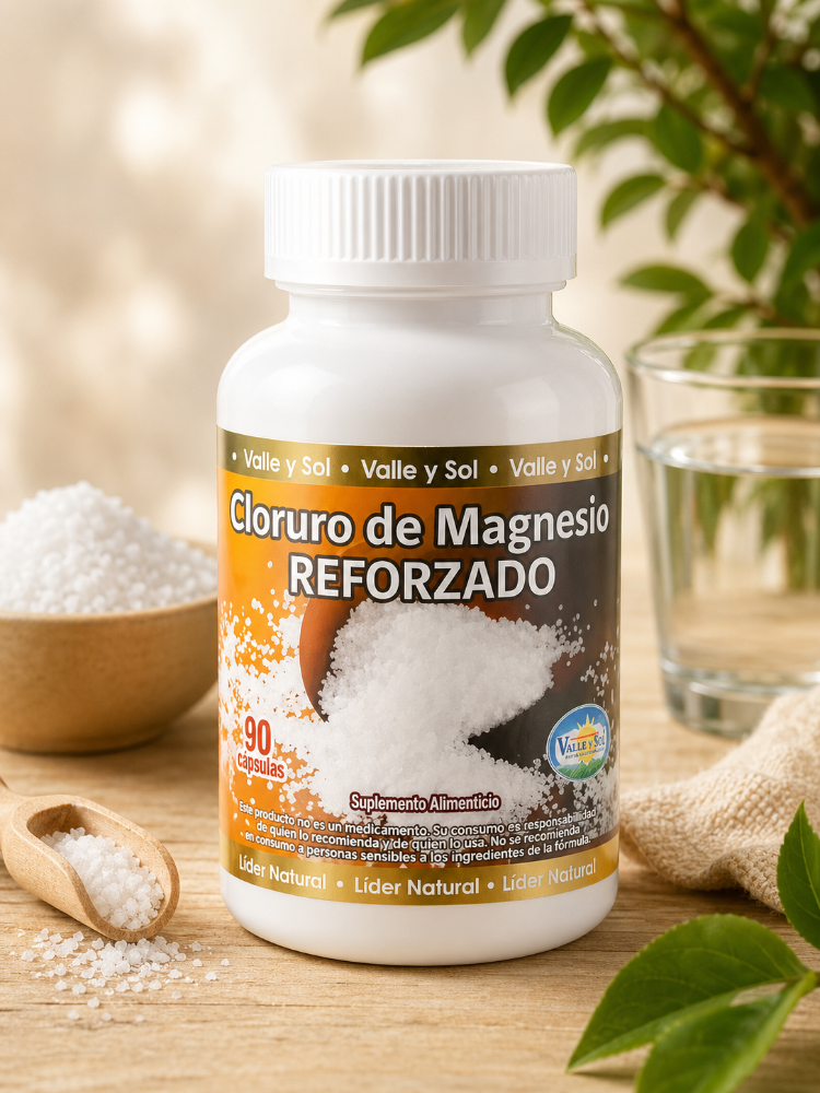 Cloruro de Magnesio Reforzado 90 Capsulas Valle y Sol