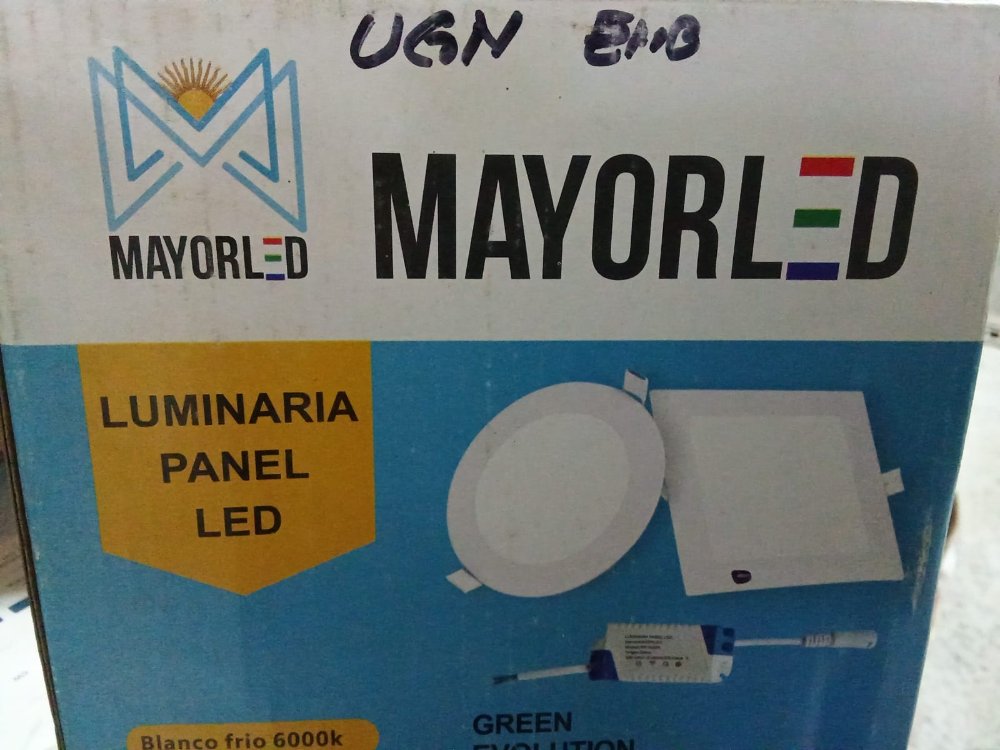 MAYORLED  LED  6 LUMINARIA PANEL LED CUADRADO