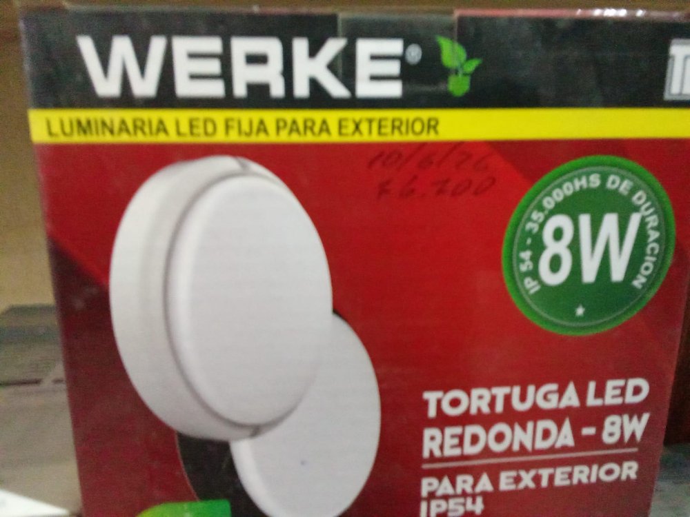 WERKE 8W LUMINARIA LED FIJA PARA EXTERORIOR