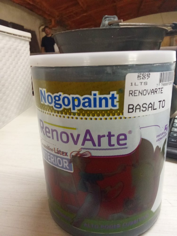 Nogopaint 1litros Reno Latex  Interior BASALTO