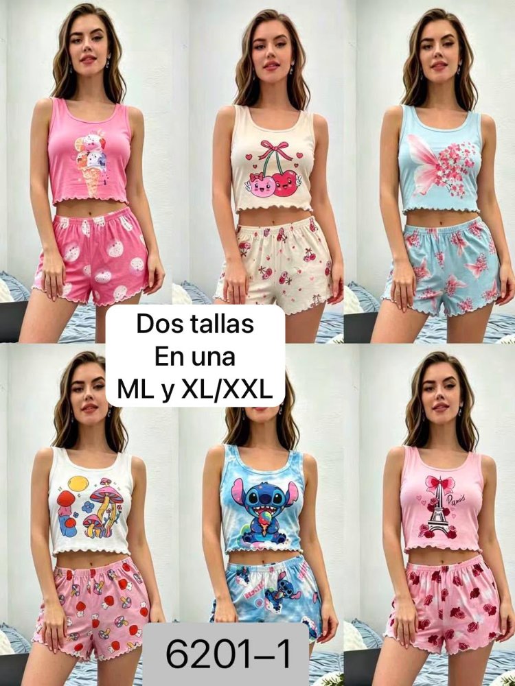 PIJAMAS CACHETERAS 2PZ