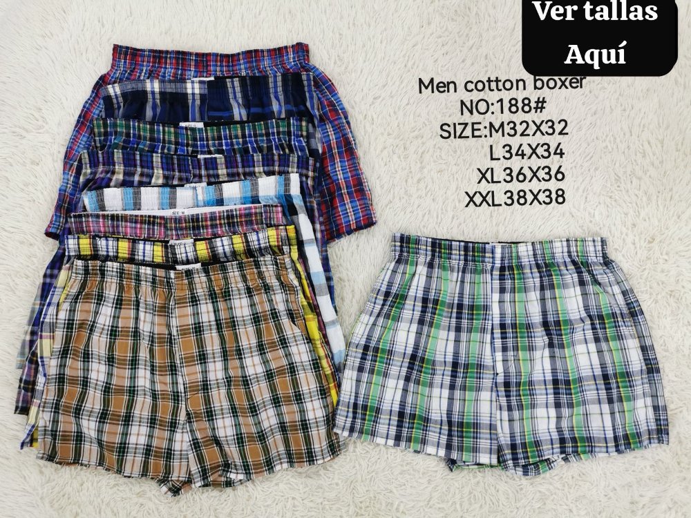 BOXERS DE TELA CUADRITOS