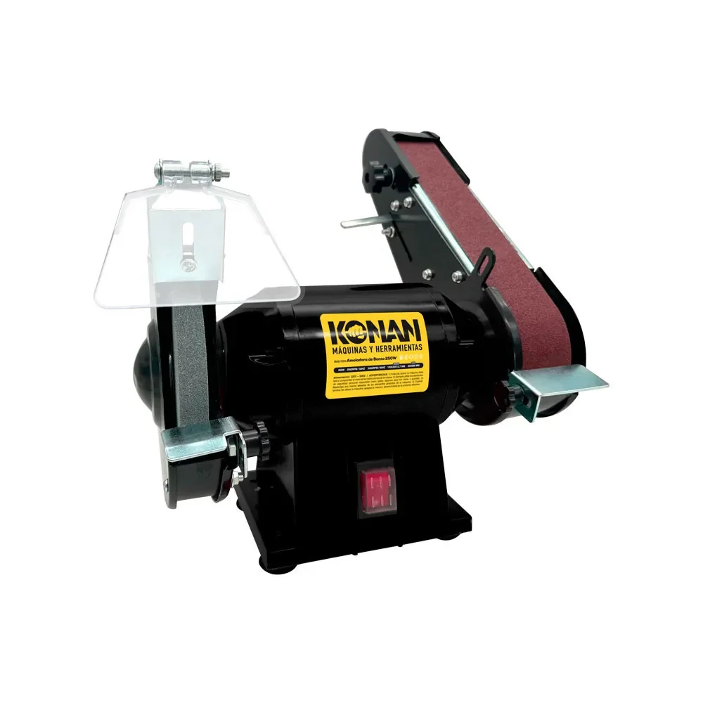 Amoladora de banco con lija 250w Konan