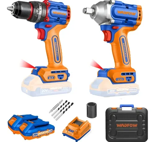Combo llave de impacto + taladro wadfow
