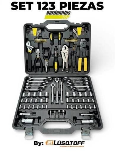 Caja de herramientas 123pzs Gardenplus