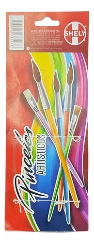 Set De Pinceles Artisticos Shely C/5pz Surtido
