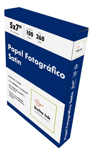 Papel fotografico Satin 5x7"