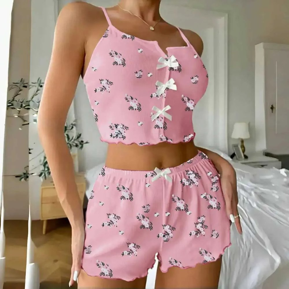 Pijama X2 estampa floral
