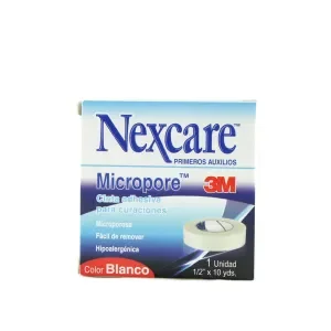 micropore 1/2 3M BLANCO MEDIA PULGADA