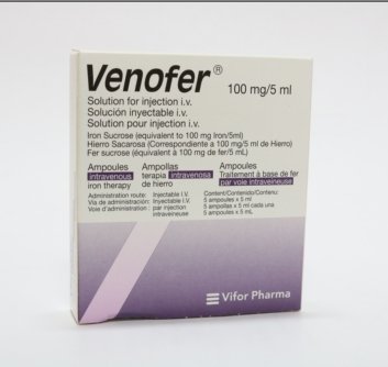 Venofer x1 dosis (Hierro Sacarato) I.V