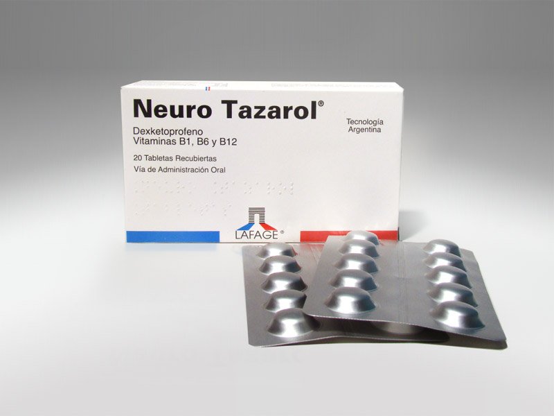 neuro tazarol x20 tabletas