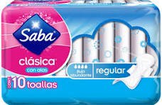 Saba clasica toallas femeninas