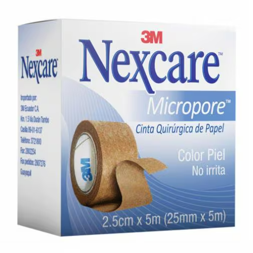 micropore 1/2 3M piel