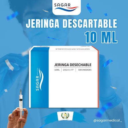 Jeringa 10mL Unidad sagar