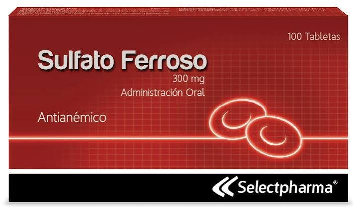 Sulfato Ferroso caja x100 tab. selectpharma