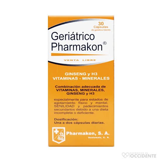 Geriatrico Pharmakon x30 capsulas