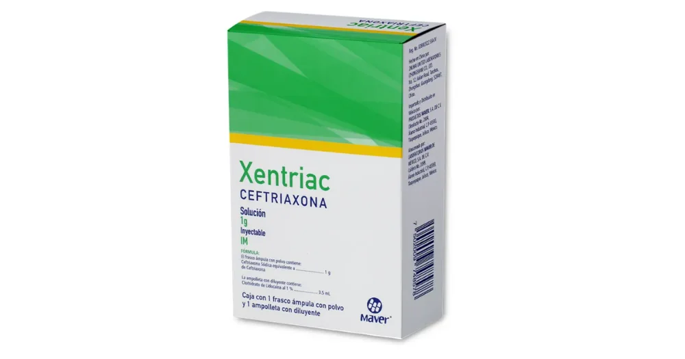 XENTRIAC CEFTRIAXONA 1G
