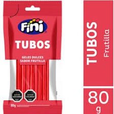 Tubos de frutila 80g