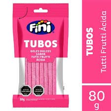 Tubos Tutti frutti 80g