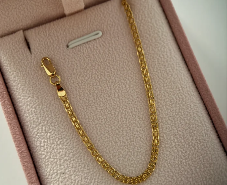 PULSERA CHINA UN CARRIL 2MM ORO AMARILLO ITALY 18K 18,5CM - 1,62GR