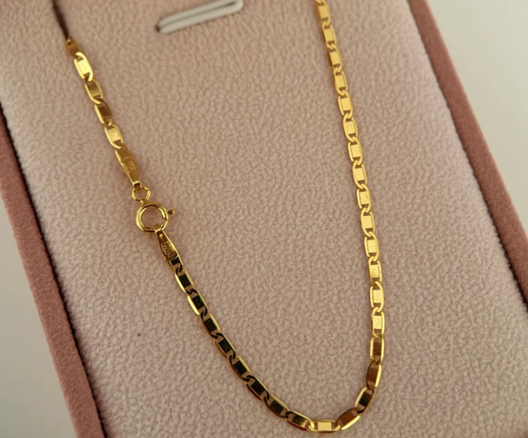 CADENA PLANA LISA 2MM ORO AMARILLO ITALY 18K 50CM - 2,9GR
