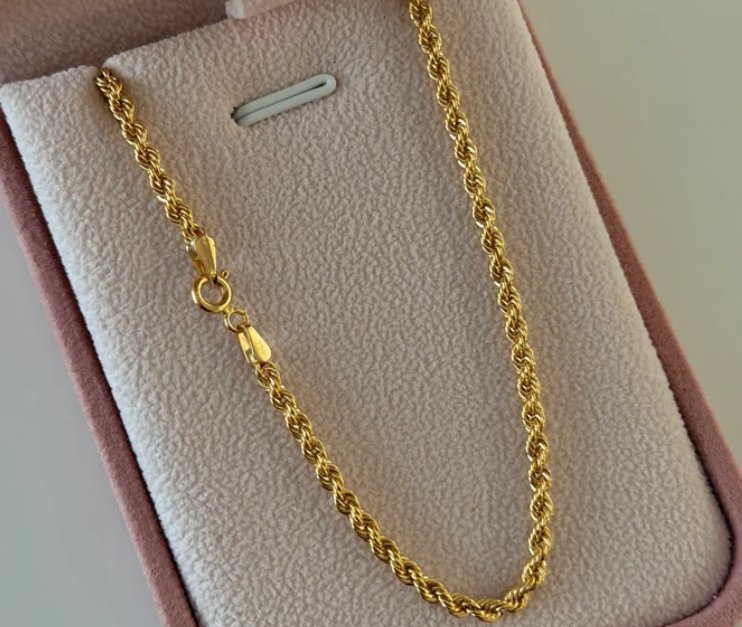 CADENA LAZO 3MM ORO AMARILLO ITALY 18K 60CM - 5,33GR