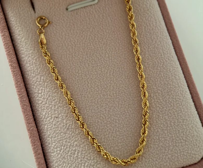 PULSERA LAZO 2.5MM ORO AMARILLO ITALY 18K 19CM - 1,9GR