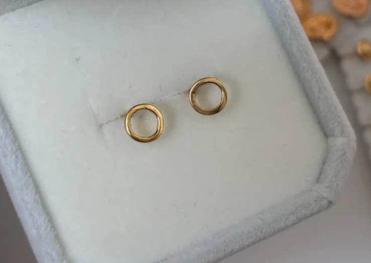 TOPOS CIRCULO LISO ORO AMARILLO COL 18K - 0,71GR