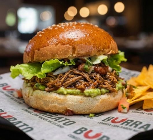 Hamburguesa pulledpork