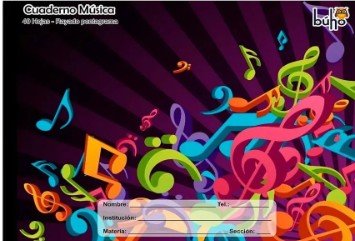 Cuaderno Música 40 hojas