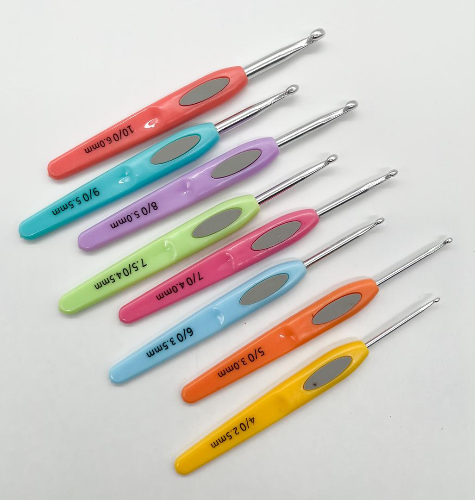 Kit de agujas de mango plano de plástico 2.5 a 6mm