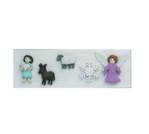 Botones de Plastico Navidad Complementos