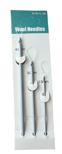 Set de agujas con ojal de nylon